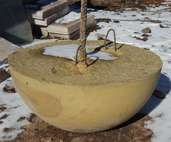 Форма для парковочной полусферы (500х250)