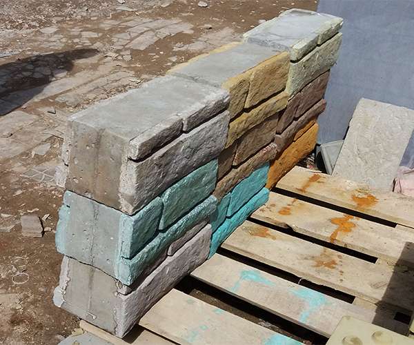 Форма из полиуретана для блока «Бут» в опалубке